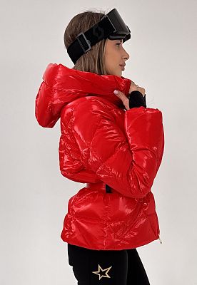 Превью Женская горнолыжная куртка Куртка горнолыжная HIGH SOCIETY Roma Red